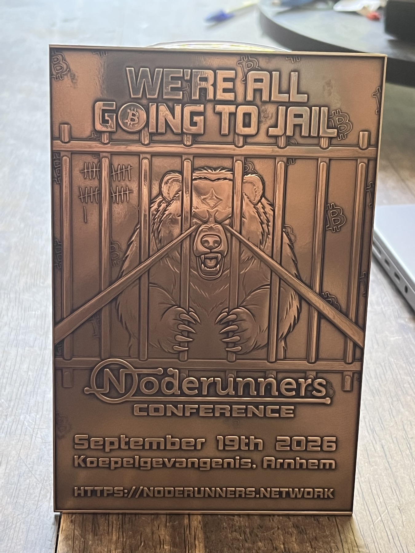 Noderunners Conference Brass Poster Plate image 3